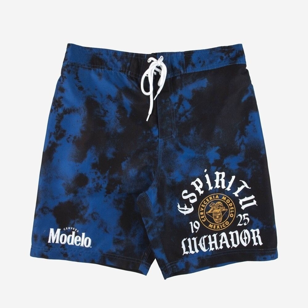 Modelo Men's 8.5" Especial‎ Elastic Board Swim Shorts, Medium, Dark Blue